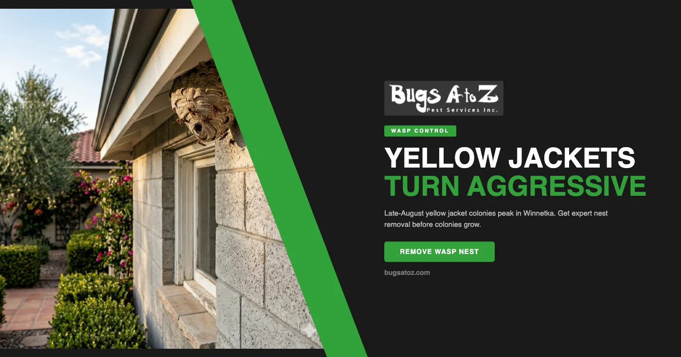 Late Summer Yellow Jacket Aggression in Winnetka, CA: Why August Is Peak Wasp Season in the West Valley